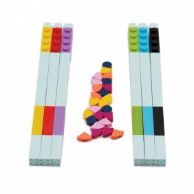 Kolorowe długopisy żelowe LEGO DOTS (6 szt.) z płytkami do dekoracji (52798)